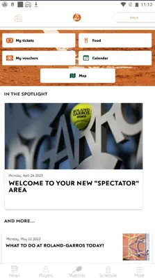 Roland-Garros android App screenshot 2