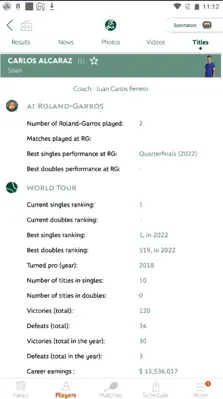 Roland-Garros android App screenshot 6