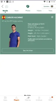 Roland-Garros android App screenshot 7